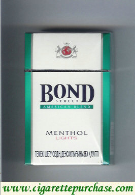 Bond Street cigarettes Menthol Lights American Blend Switzerland